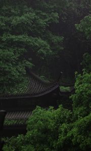 Preview wallpaper pagoda, architecture, trees, greenery, nature