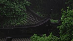 Preview wallpaper pagoda, architecture, trees, greenery, nature