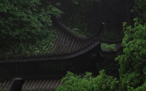 Preview wallpaper pagoda, architecture, trees, greenery, nature