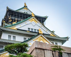 Preview wallpaper pagoda, building, architecture, tree, pine needles