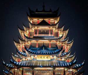 Preview wallpaper pagoda, building, architecture, oriental, temple, facade