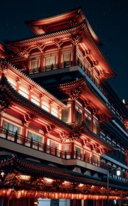 Preview wallpaper pagoda, building, architecture, facade, temple