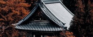 Preview wallpaper pagoda, building, architecture, roof, trees