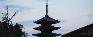 Preview wallpaper pagoda, building, architecture, roof, city