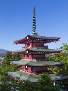 Preview wallpaper pagoda, building, architecture, japan