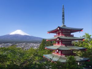 Preview wallpaper pagoda, building, architecture, japan