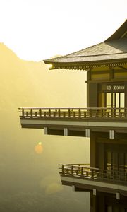 Preview wallpaper pagoda, building, architecture, light