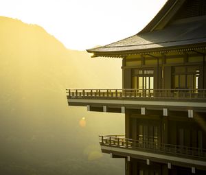 Preview wallpaper pagoda, building, architecture, light