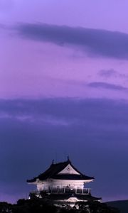 Preview wallpaper pagoda, building, asia, sky, dark