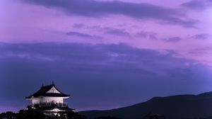 Preview wallpaper pagoda, building, asia, sky, dark