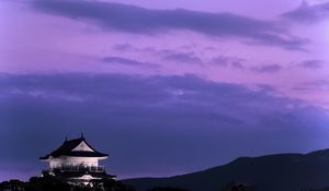 Preview wallpaper pagoda, building, asia, sky, dark