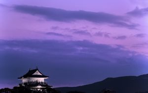 Preview wallpaper pagoda, building, asia, sky, dark