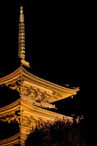 Preview wallpaper pagoda, building, darkness