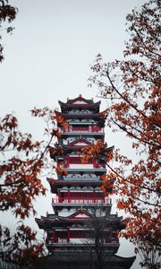 Preview wallpaper pagoda, building, temple, architecture, trees