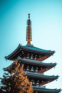 Preview wallpaper pagoda, building, tree, architecture