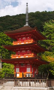 Preview wallpaper pagoda, building, trees