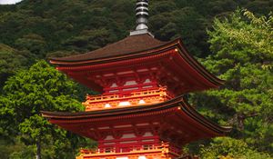 Preview wallpaper pagoda, building, trees