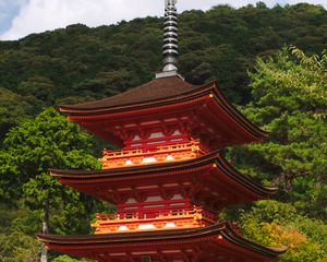 Preview wallpaper pagoda, building, trees