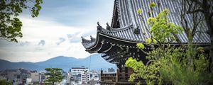 Preview wallpaper pagoda, buildings, architecture, branches