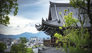 Preview wallpaper pagoda, buildings, architecture, branches