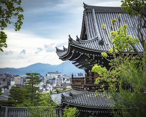 Preview wallpaper pagoda, buildings, architecture, branches