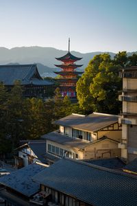 Preview wallpaper pagoda, buildings, roofs, city, architecture, japan