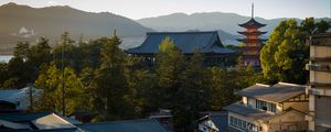 Preview wallpaper pagoda, buildings, roofs, city, architecture, japan