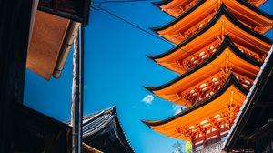Preview wallpaper pagoda, buildings, steps, architecture, sky