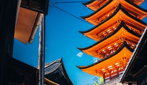 Preview wallpaper pagoda, buildings, steps, architecture, sky