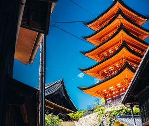 Preview wallpaper pagoda, buildings, steps, architecture, sky