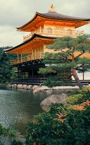 Preview wallpaper pagoda, pond, architecture, japan