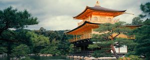 Preview wallpaper pagoda, pond, architecture, japan