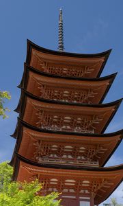 Preview wallpaper pagoda, roof, architecture, spire, asia