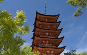 Preview wallpaper pagoda, roof, architecture, spire, asia