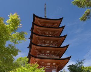 Preview wallpaper pagoda, roof, architecture, spire, asia