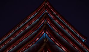 Preview wallpaper pagoda, roof, architecture, symmetry