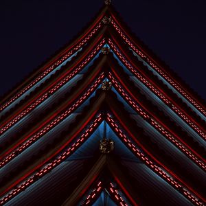 Preview wallpaper pagoda, roof, architecture, symmetry