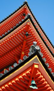 Preview wallpaper pagoda, roof, bells, architecture