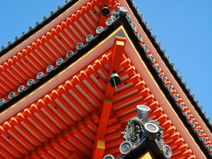 Preview wallpaper pagoda, roof, bells, architecture