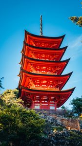 Preview wallpaper pagoda, roof, building, architecture