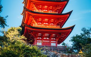 Preview wallpaper pagoda, roof, building, architecture