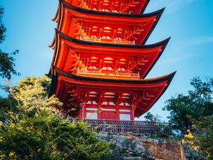 Preview wallpaper pagoda, roof, building, architecture