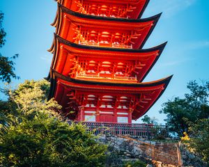 Preview wallpaper pagoda, roof, building, architecture