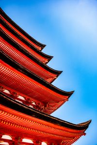 Preview wallpaper pagoda, roof, sky, architecture, red