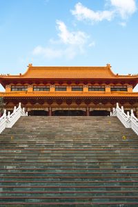 Preview wallpaper pagoda, stairs, building, architecture