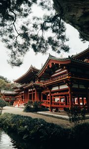 Preview wallpaper pagoda, temple, architecture, lake