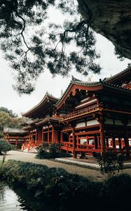 Preview wallpaper pagoda, temple, architecture, lake