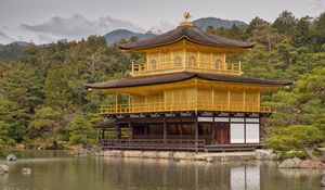 Preview wallpaper pagoda, temple, architecture, water