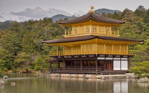 Preview wallpaper pagoda, temple, architecture, water