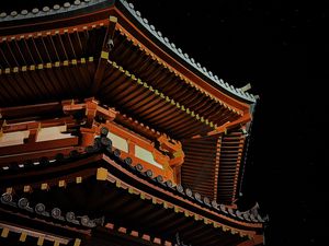 Preview wallpaper pagoda, temple, architecture, night